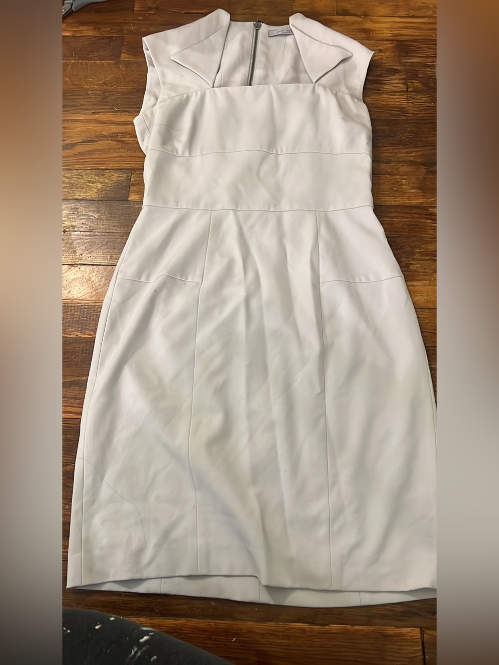 Marc Anthony White Cap-Sleeve Sheath Dress